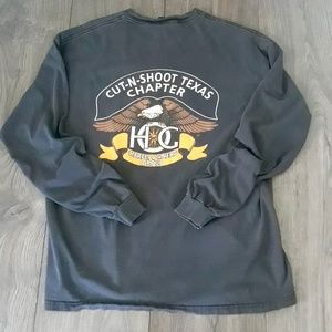 VTG Cut-N-Shoot Texas Harley Davidson Shirt RARE